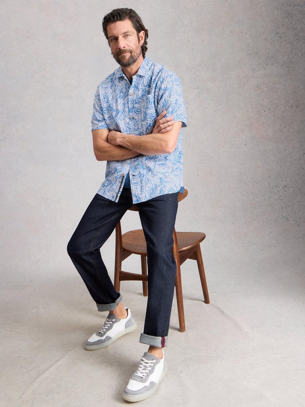 Hayle SS Leaf Print Shirt