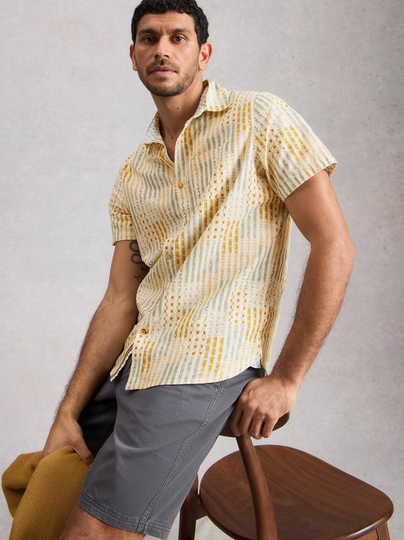 Finsbury SS Patch Print Shirt