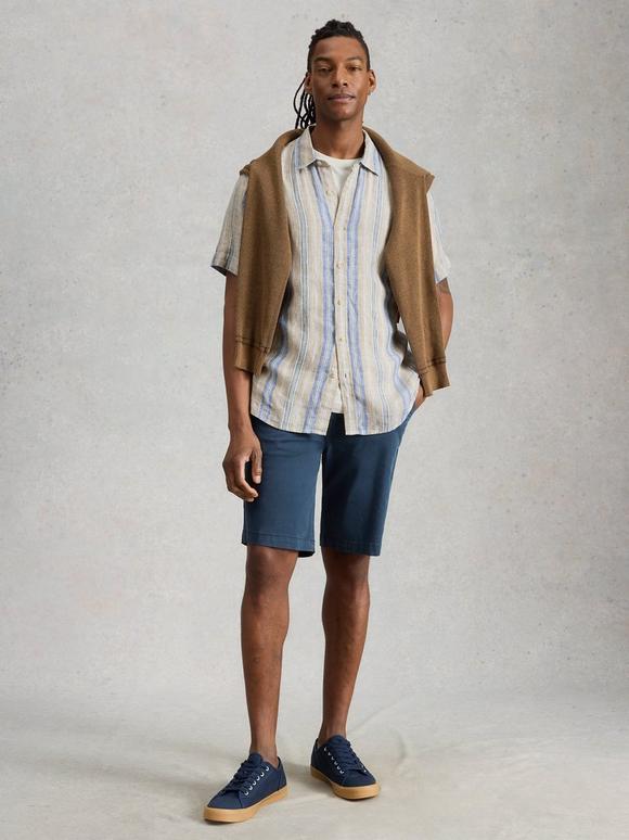 Keswick SS Linen Stripe Shirt
