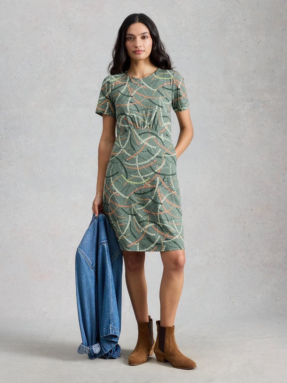 Olivia Print Jersey Dress