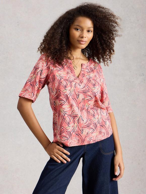 WEAVER NOTCH NECK SHORT SLEEVE TEE