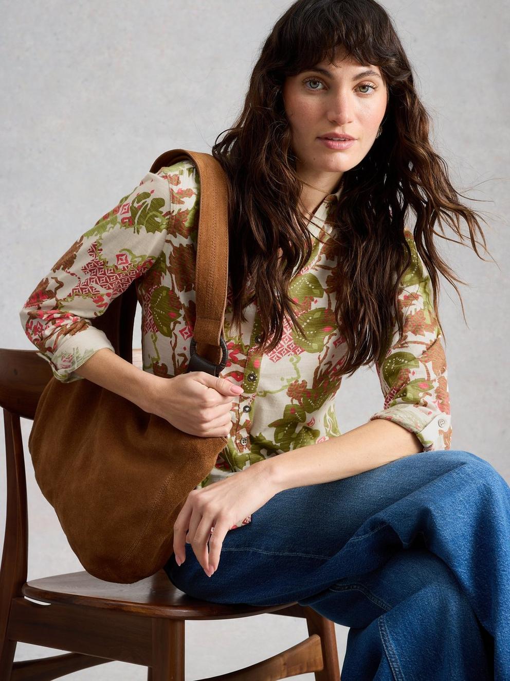 WOMENS ANNIE COLLARED SHIRT JERSEY