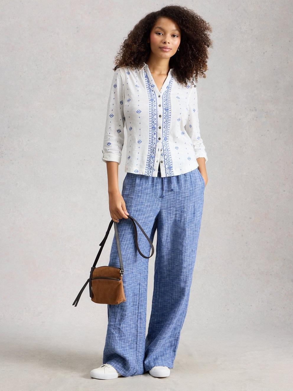 WOMENS ANNIE COLLARED SHIRT JERSEY