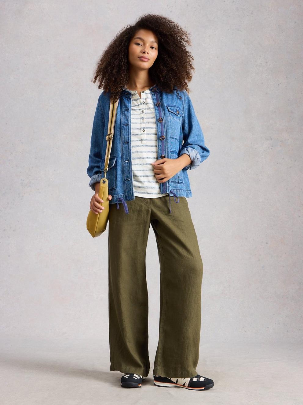 BETH STRIPE 34 SLEEVE SHIRT