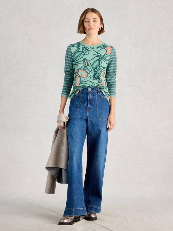 CLARA LONG SLEEVE TEE CREW NECK