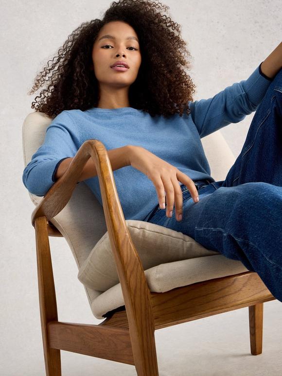 KATIE LONG SLEEVE CREW NECK JUMPER