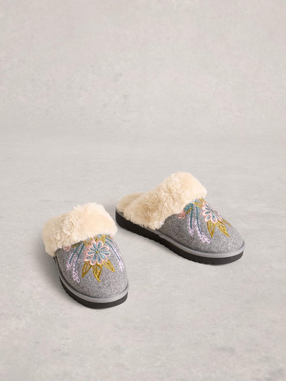 Floral Mule Slippers