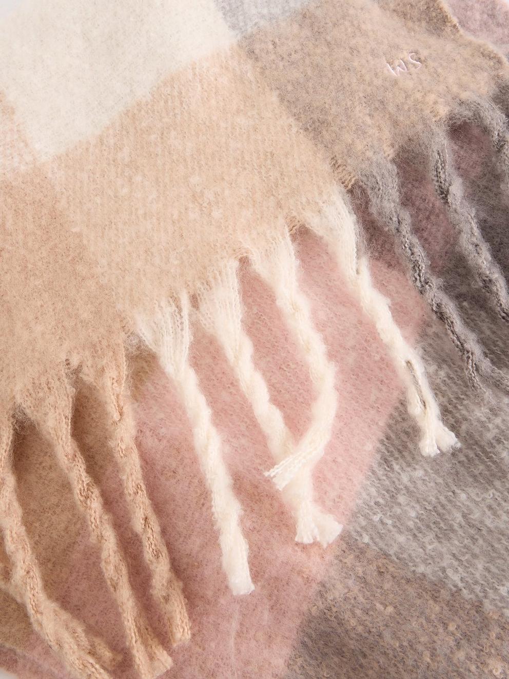 Shelly Brushed Checked Scarf