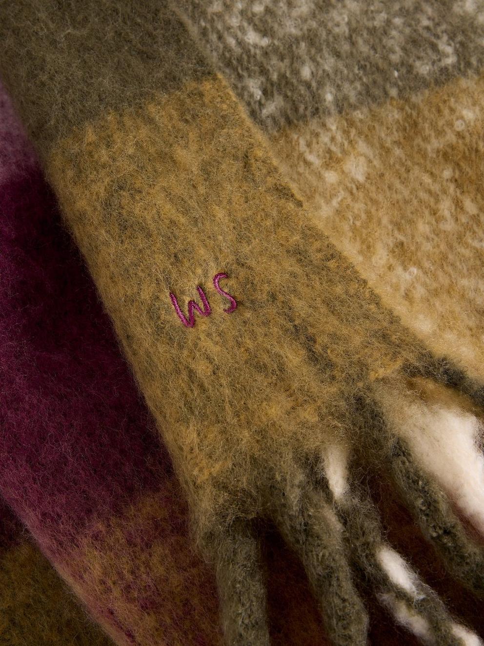 Shelly Brushed Checked Scarf