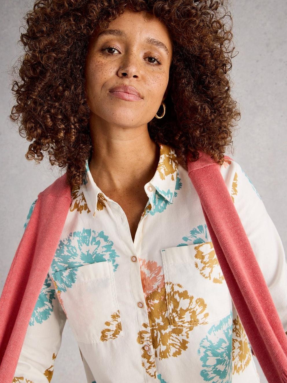 Sophie Organic Cotton Long Sleeve Collared Shirt