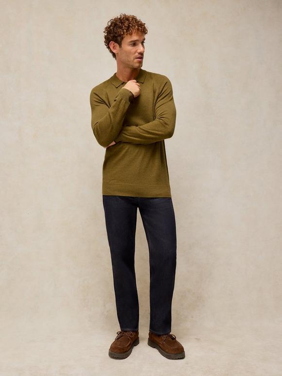 Newport Merino Polo LS