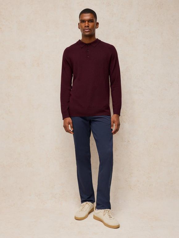 Newport Merino Polo LS