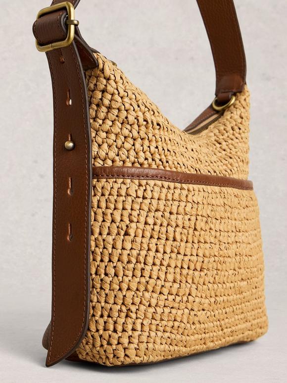 Mini Sophia Raffia Crossbody