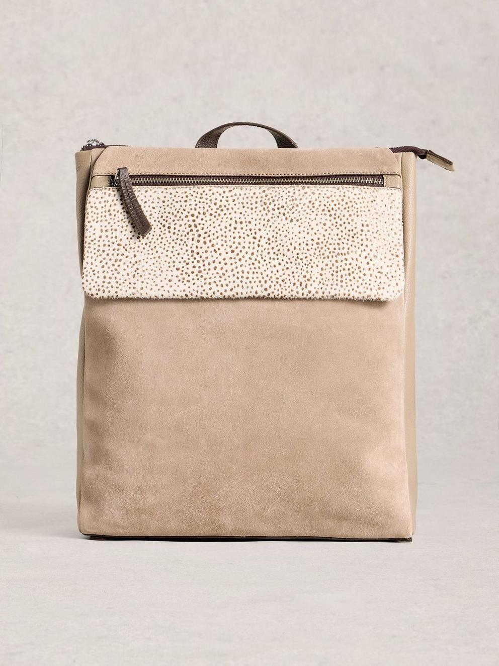 Tiggy Zip Leather Backpack