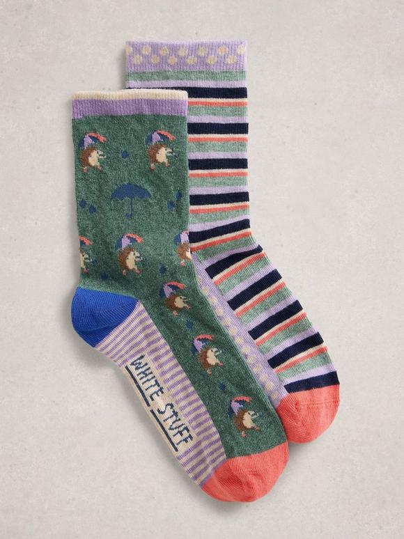 Hedgehog Socks 2 Pack