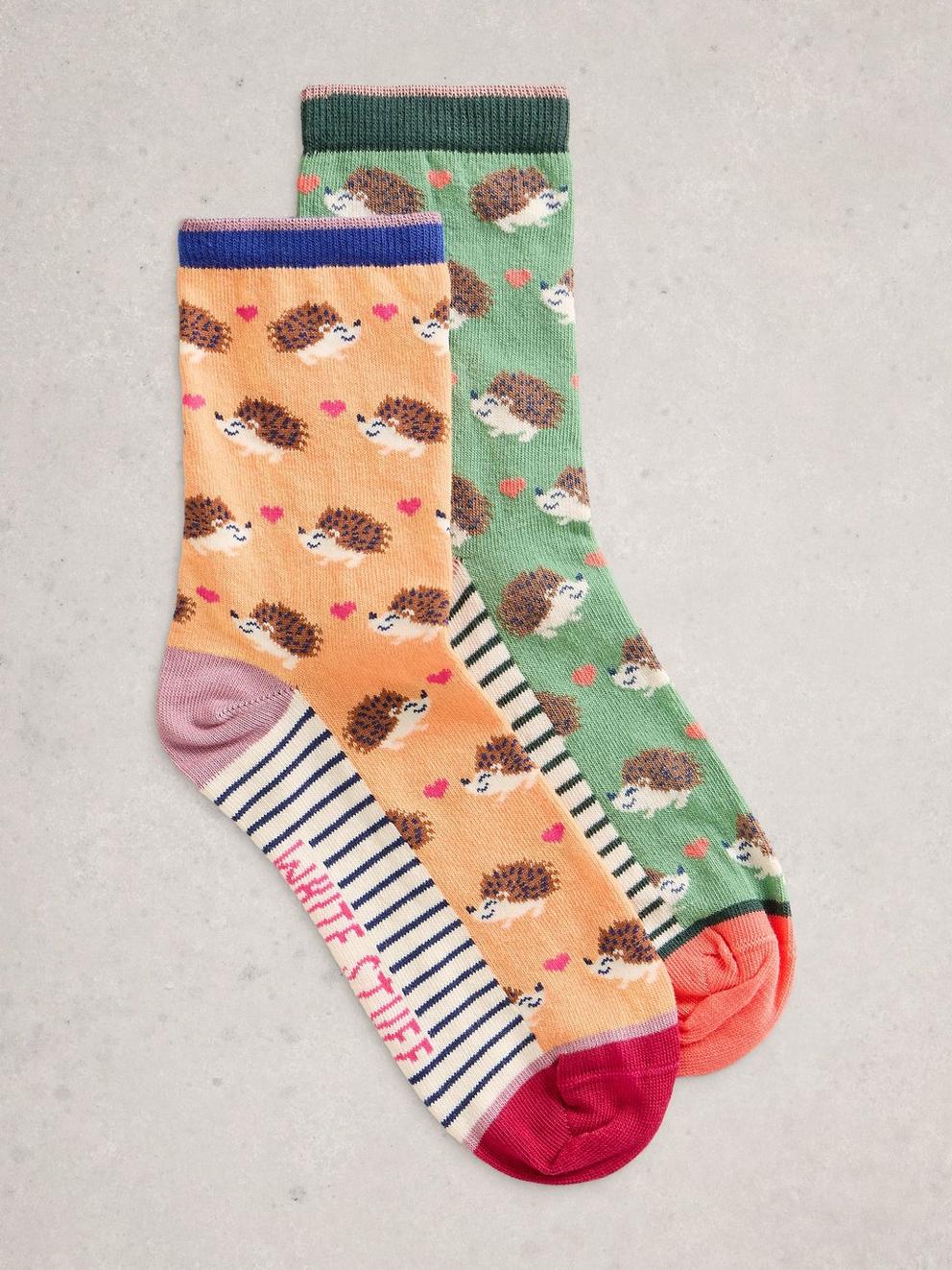 2 Pack Hedgehog Socks