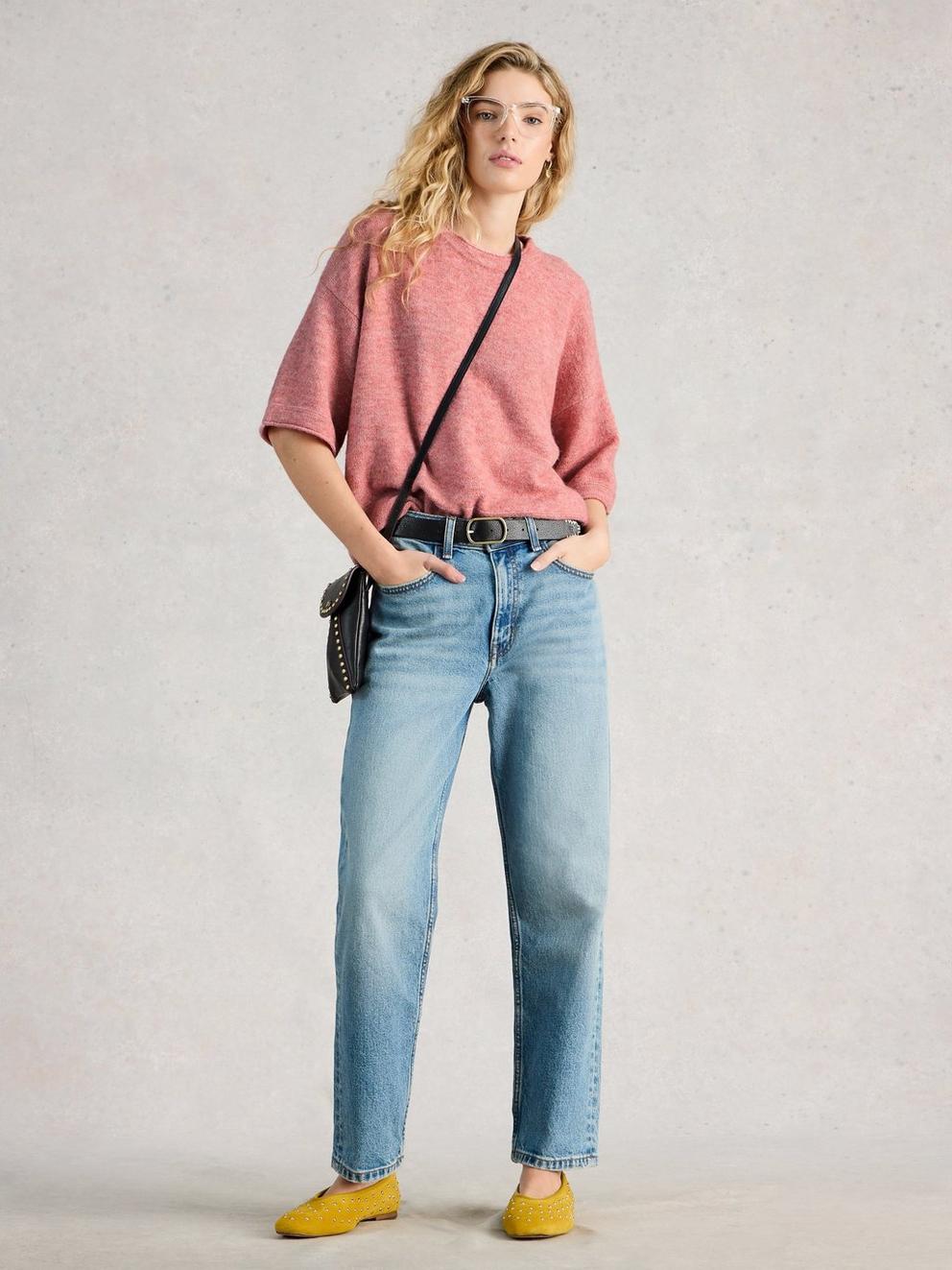 KATE KNITTED CREW NECK TEE