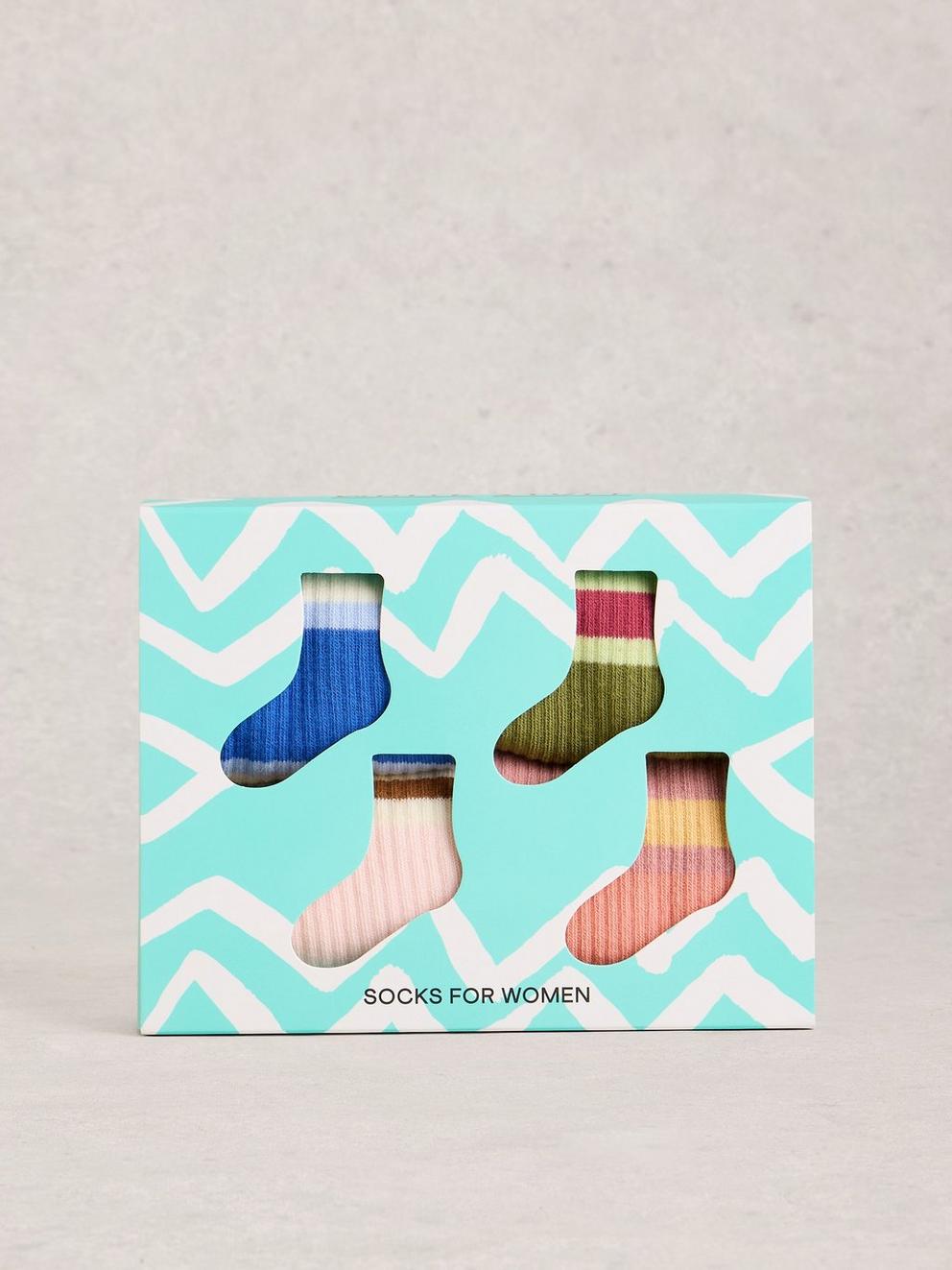 4PK Sporty Ankle Socks