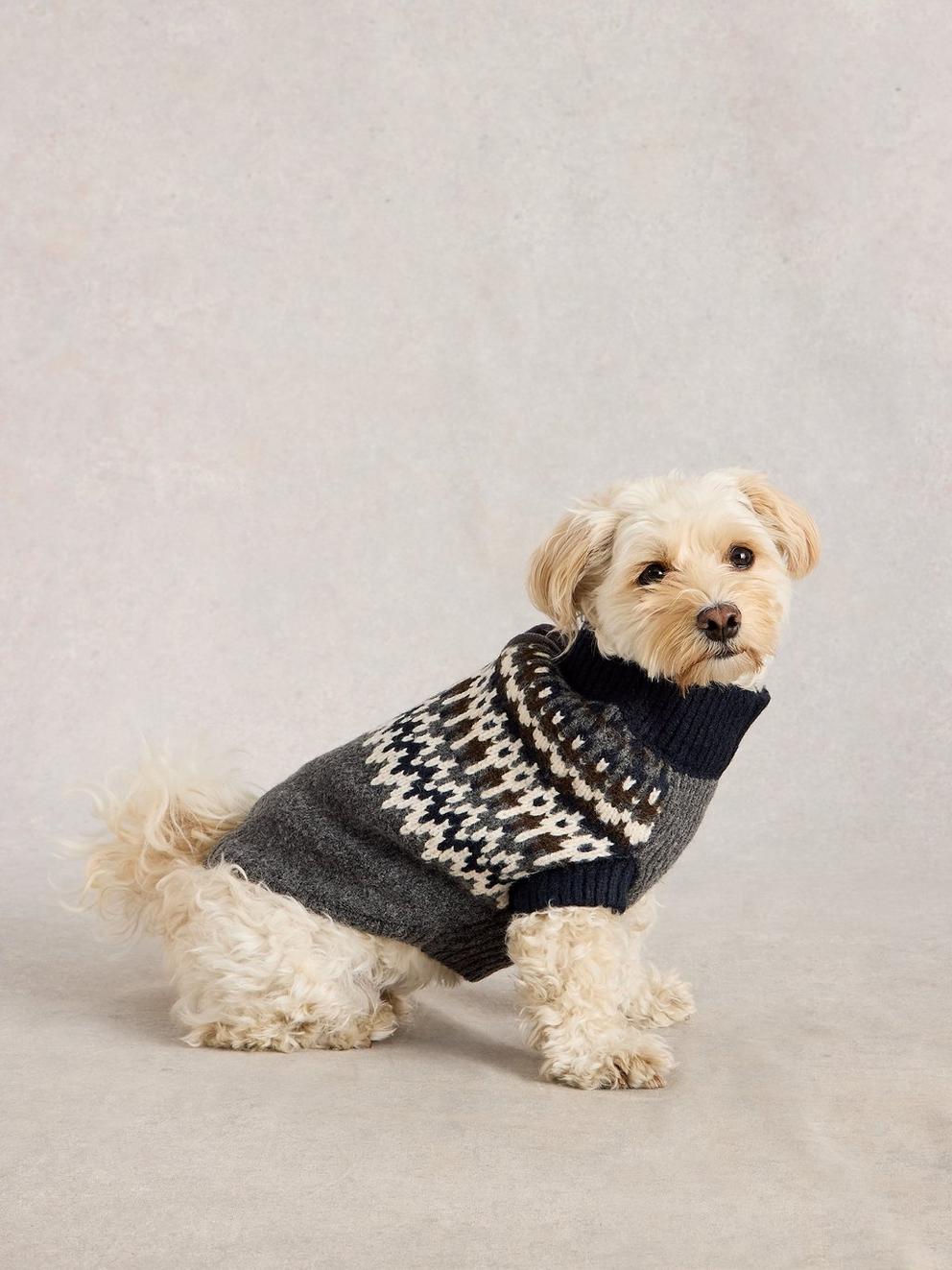 DOG FAIRISLE JUMPER