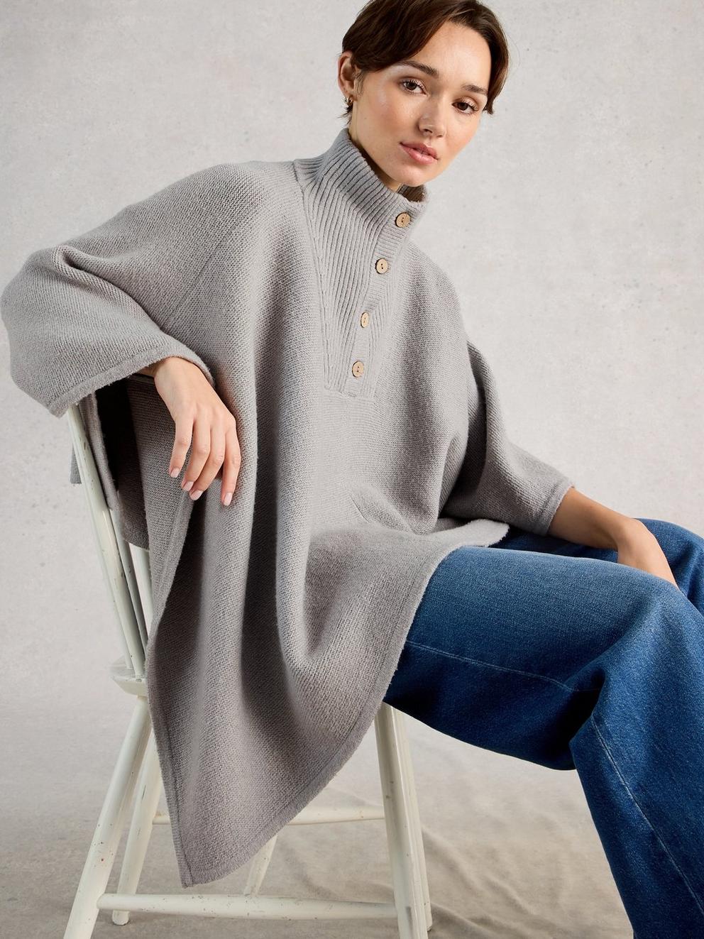 Funnel Neck Poncho