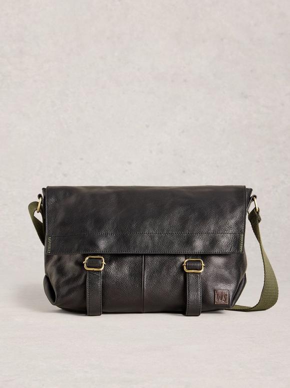 Leather Teddy Messenger Bag