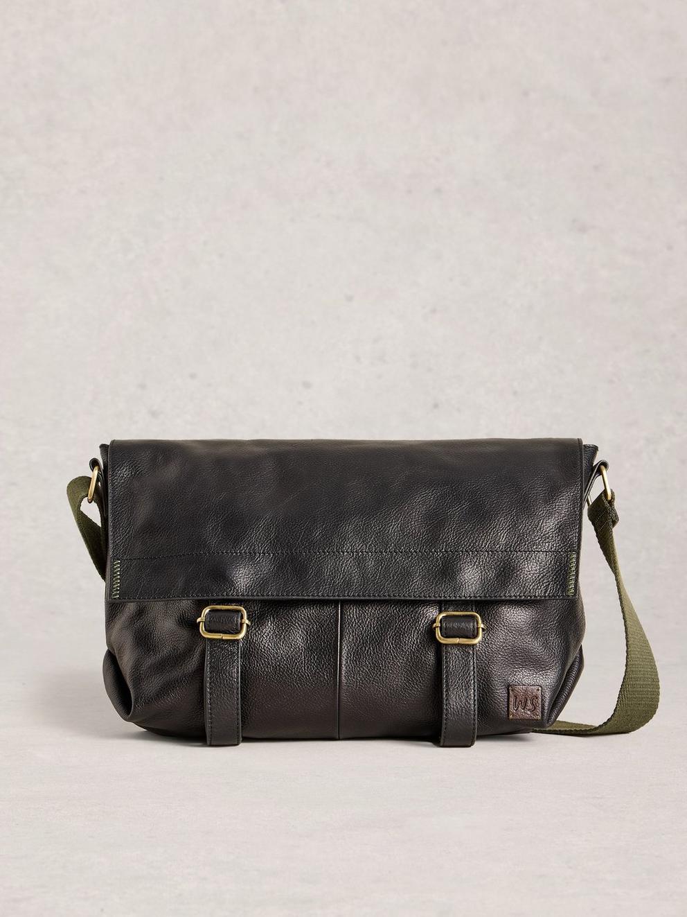 Leather Teddy Messenger Bag