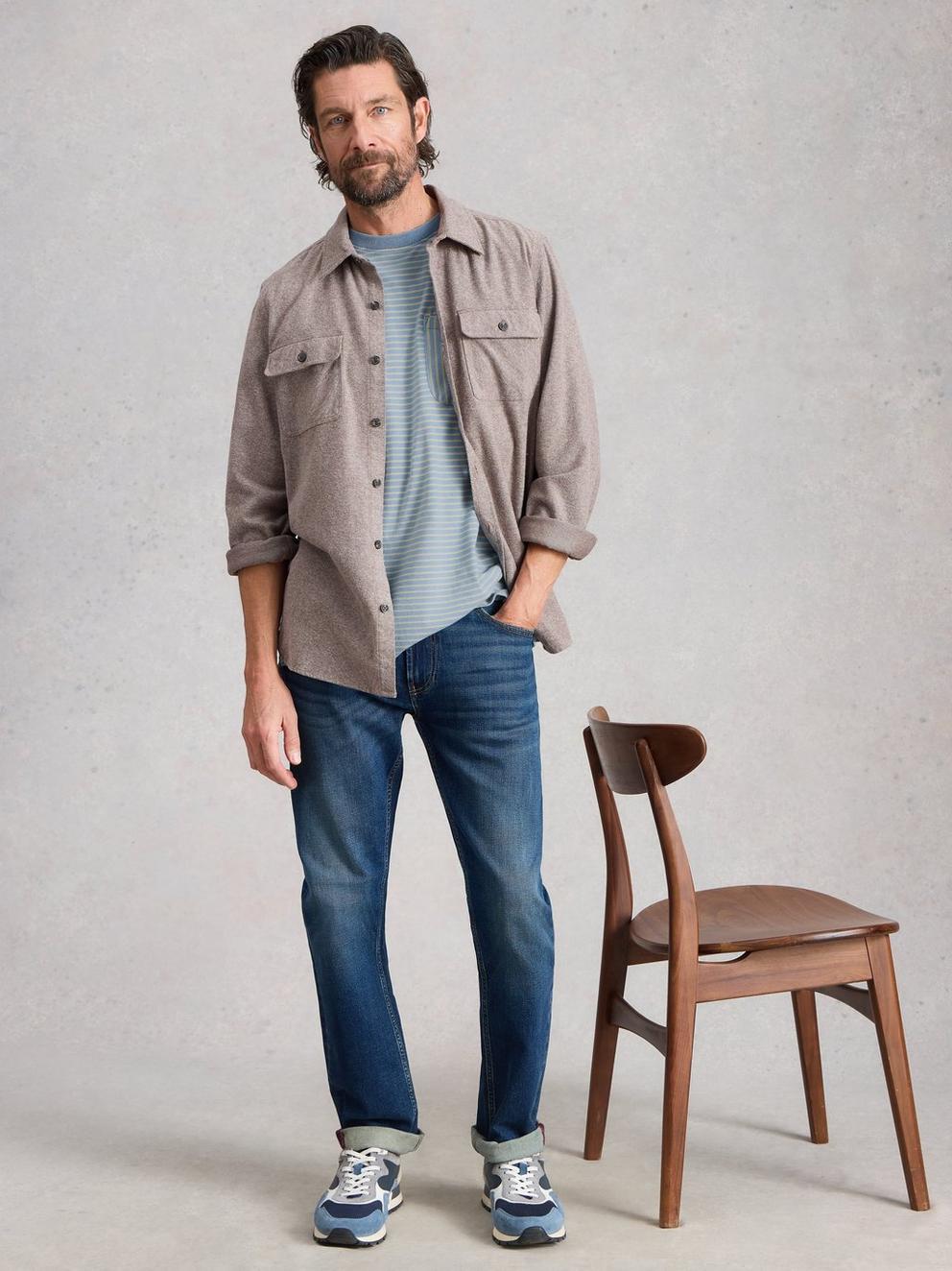 Abersoch Indigo Stripe Tee