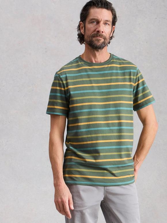 Abersoch Striped Crew Neck Tee