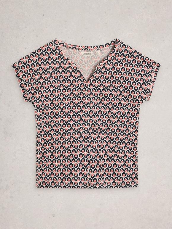 NAI NOTCH NECK TEE