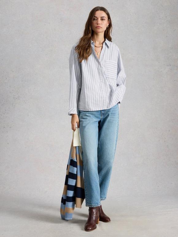 Sadie Poplin Boyfriend Shirt
