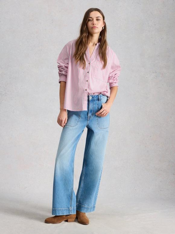Sadie Poplin Boyfriend Shirt