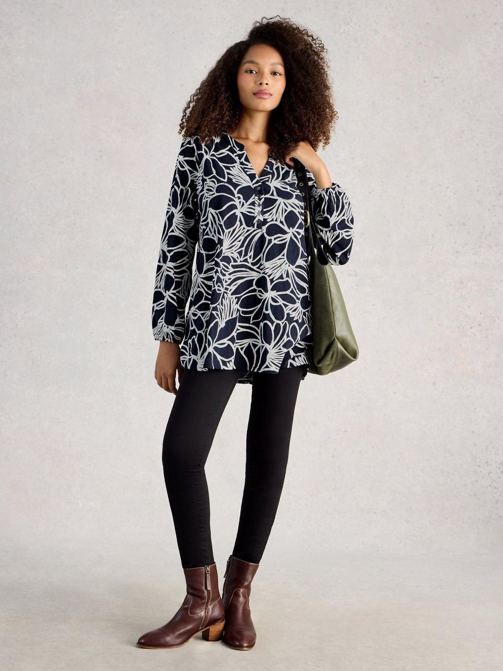 PHOEBE NOTCH NECK TUNIC