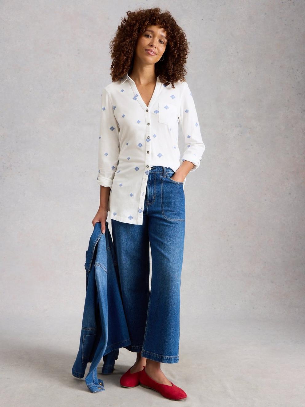 ANNIE EMBROIDERED LONGLINE