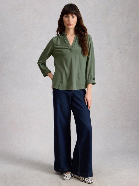 ALLIE JERSEY TEXTURE SHIRT