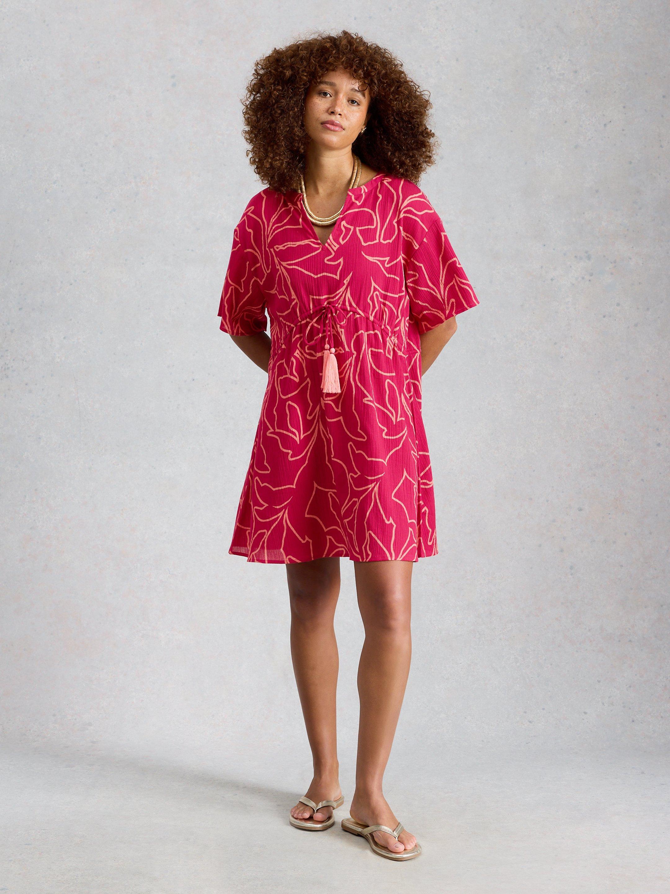 white stuff beach dresses Lilly Beach Dress in PINK MULTI