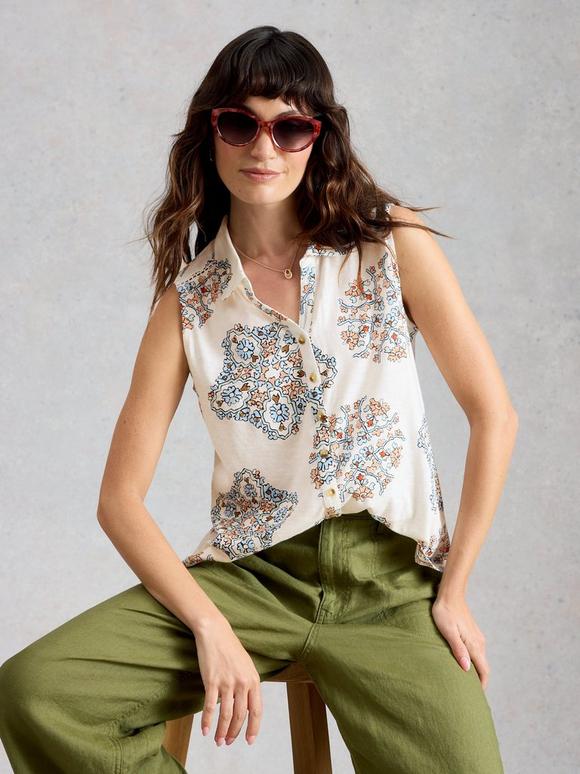 AMY SLEEVELESS SHIRT