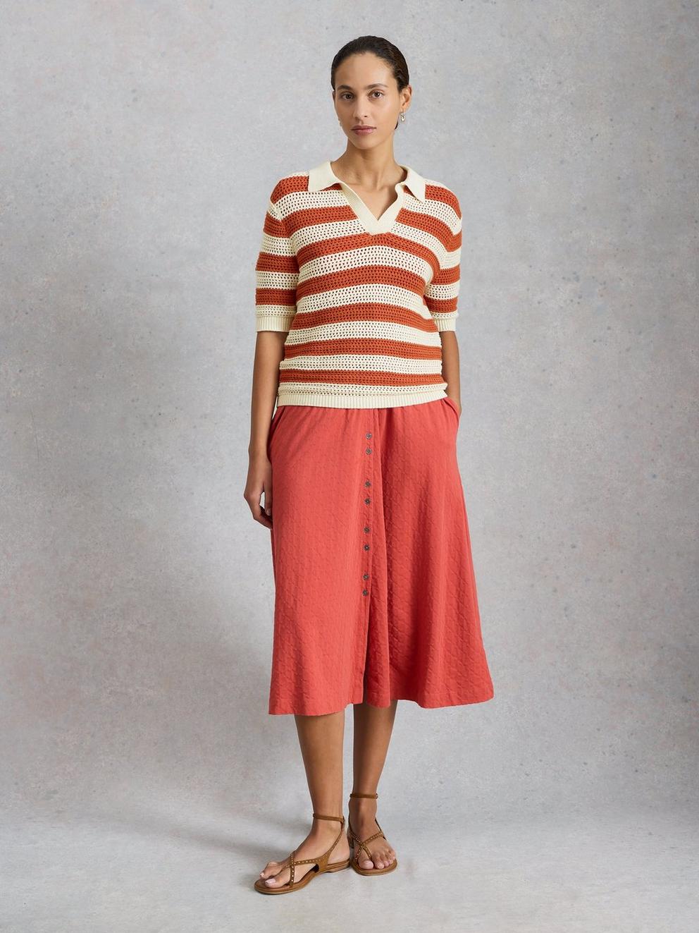 COOPER KNITTED STRIPE POLO