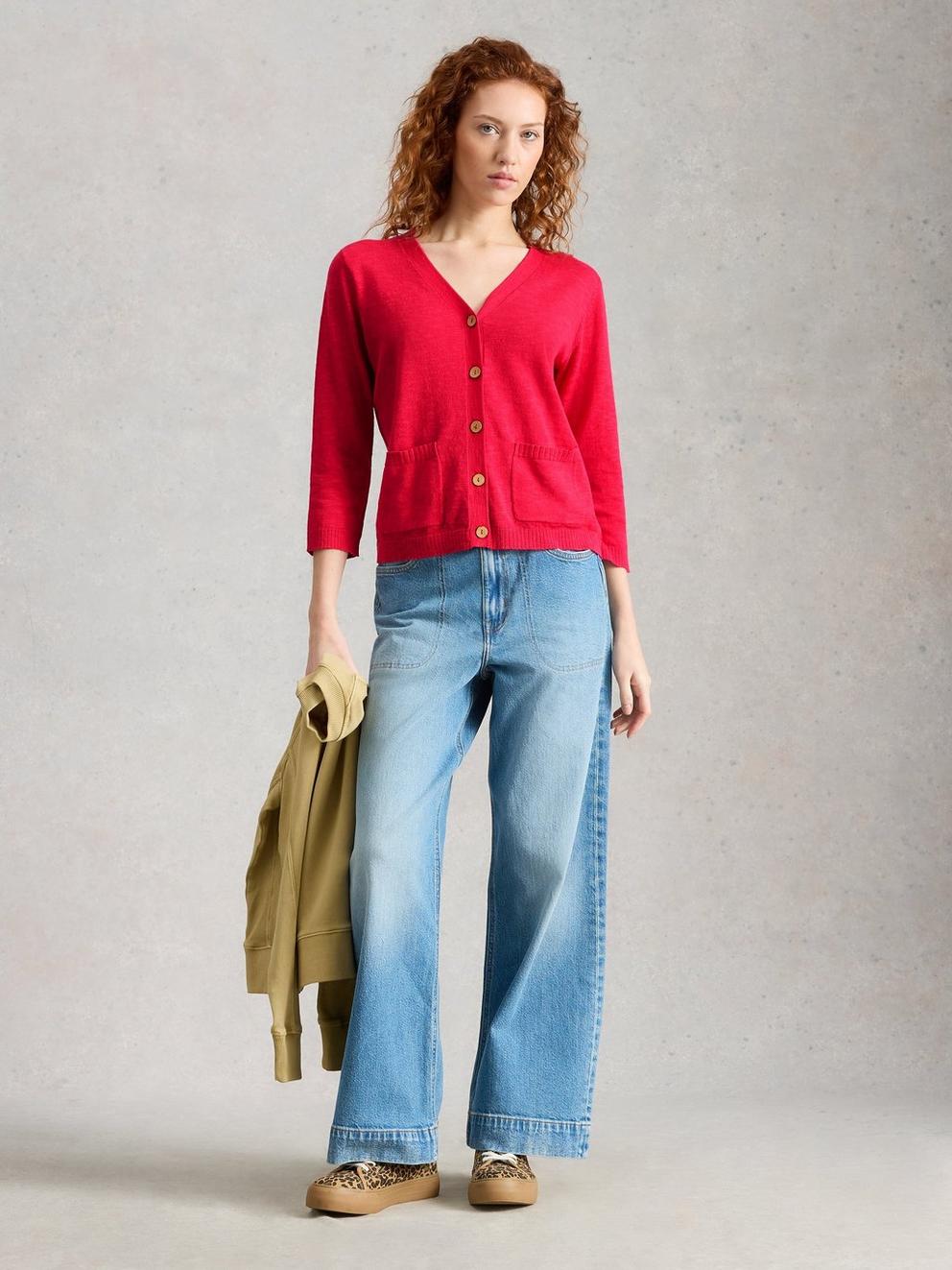 NOVA LINEN BLEND CARDIGAN