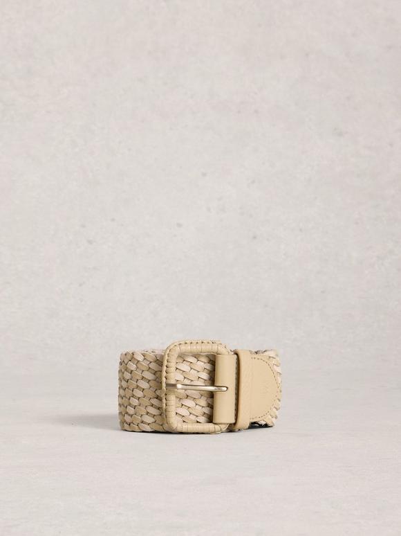 Leather Wide Weave Belt