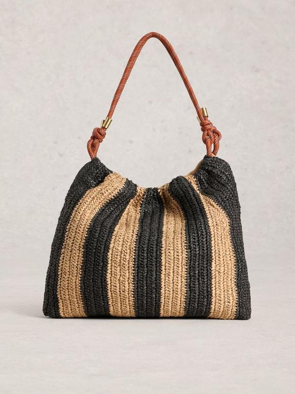 Callie Raffia Shoulder Bag