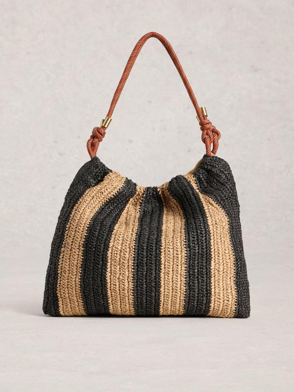 Callie Raffia Shoulder Bag