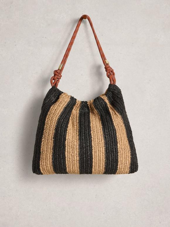 Callie Raffia Shoulder Bag
