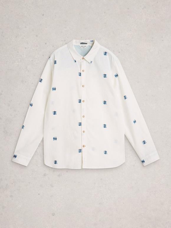 Finsbury LS Fishes Print Shirt