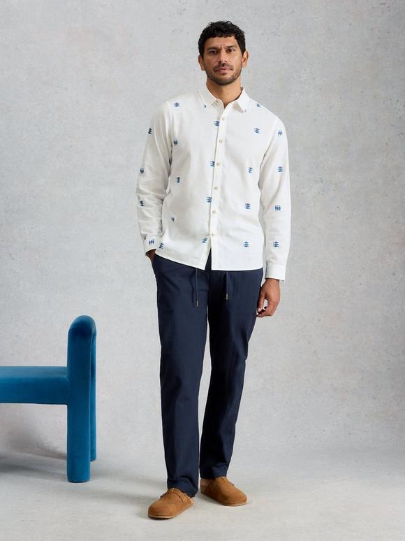 Finsbury LS Fishes Print Shirt
