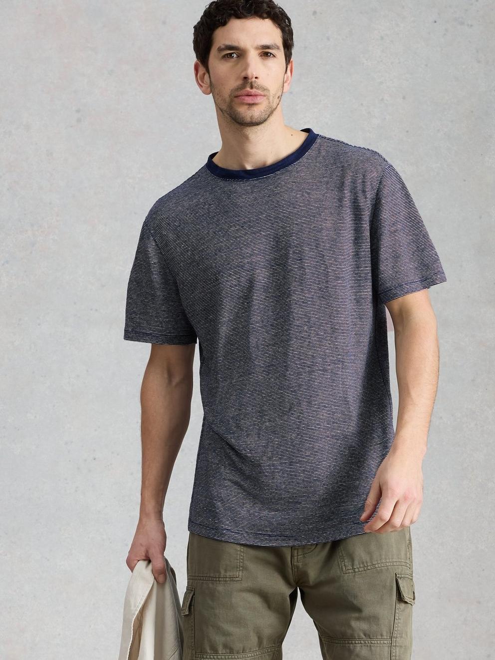 Abersoch Stripe Linen Tee