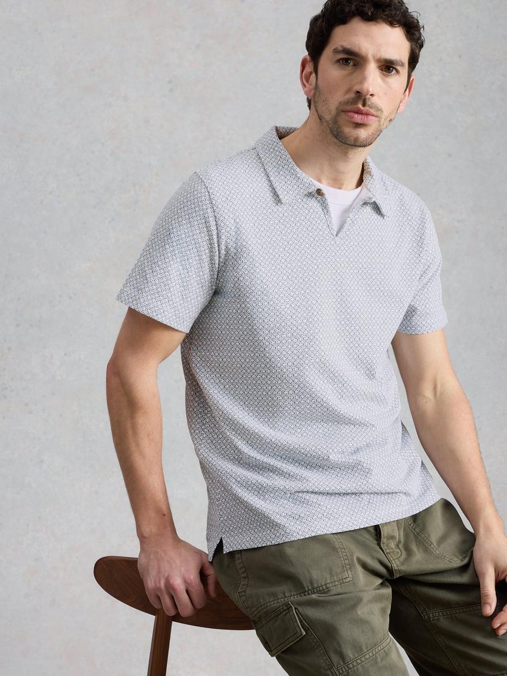 Geo Print Polo