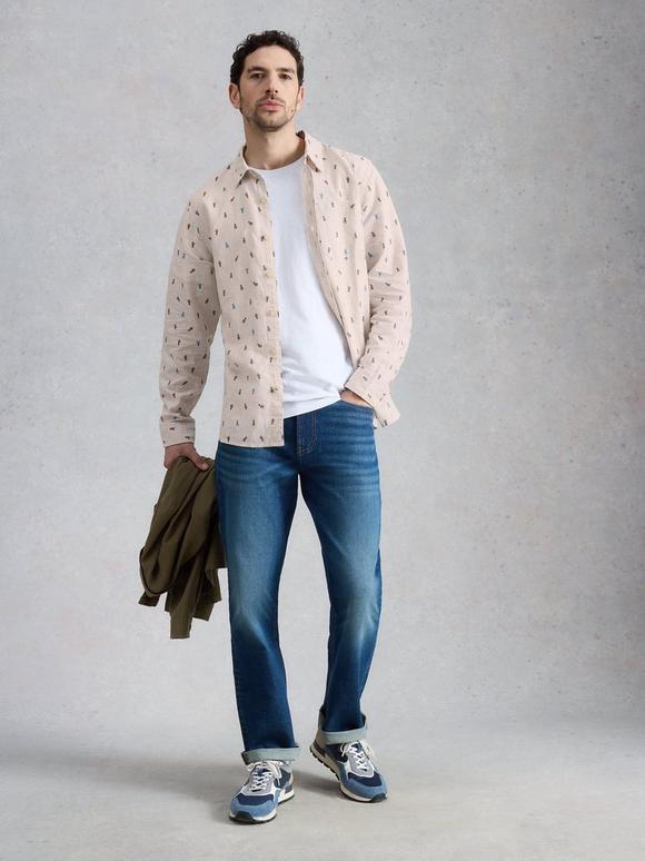 Finsbury LS Shrimp Print Shirt