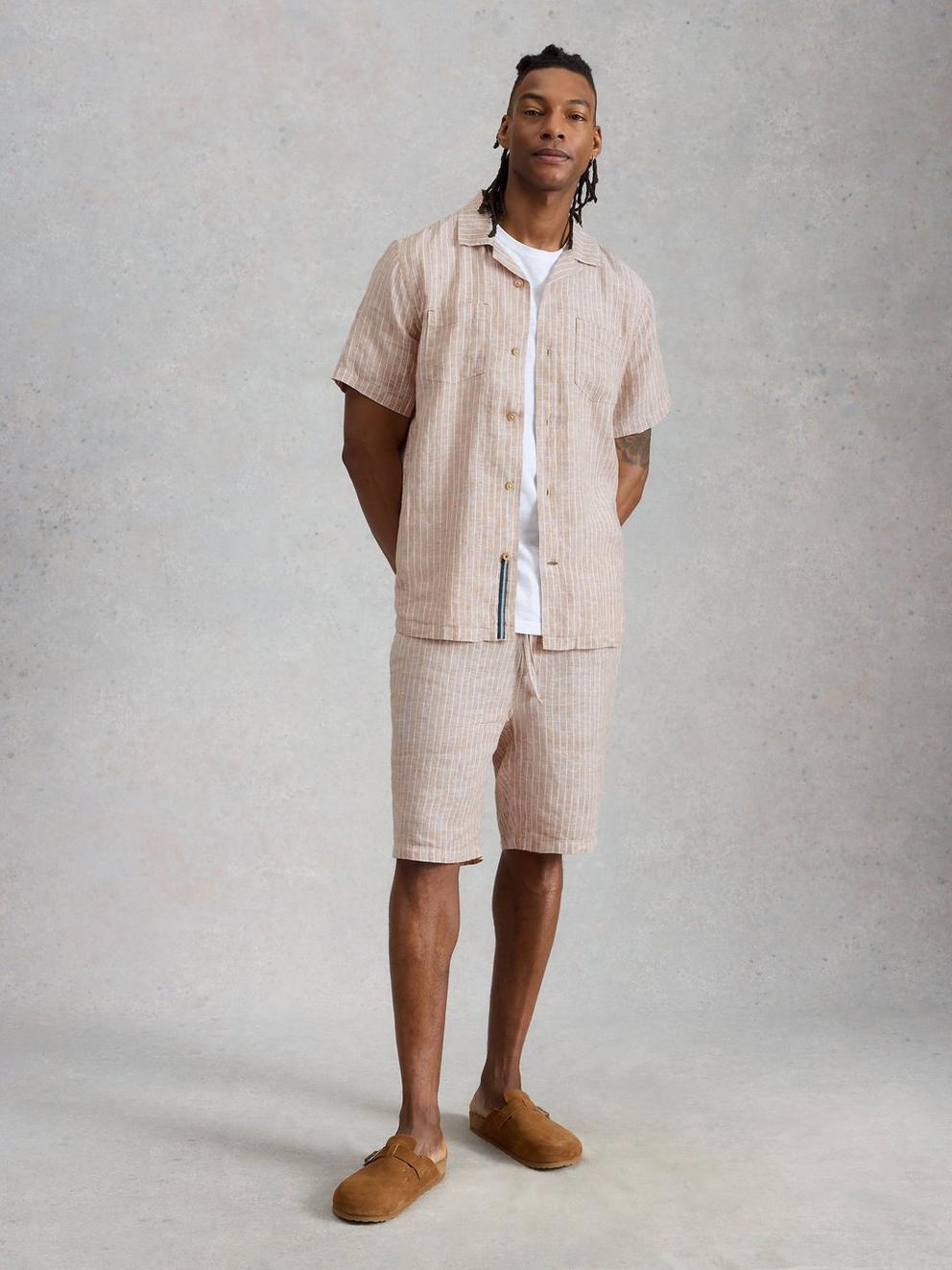Keswick SS Linen Striped Shirt