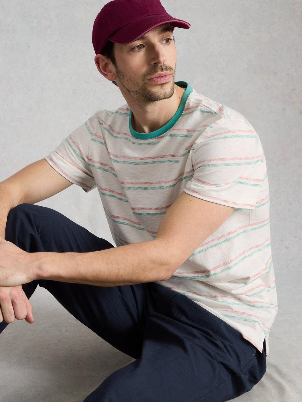 Abersoch Reverse Stripe SS Tee