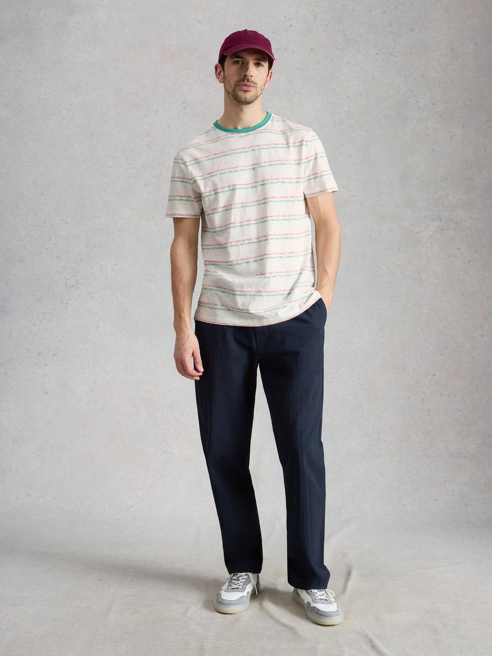 Abersoch Reverse Stripe SS Tee